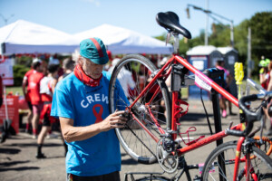 What’s Provided people biking with smiles on their faces